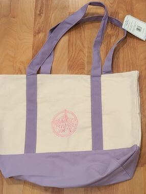 Trader Joe's Limited Lavender Tote Bag, NWT